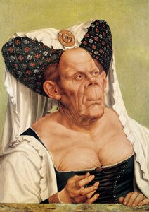 Una Vieja Grotesca, posiblemente la Princesa Margarita de Tirol, c.1525-30